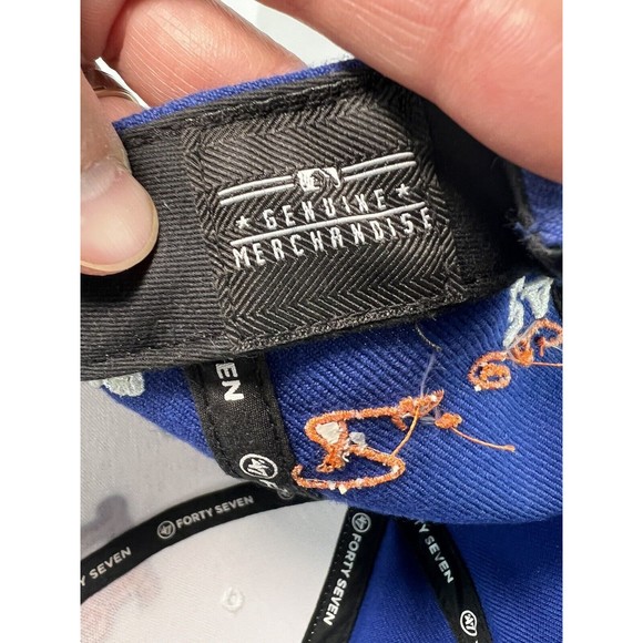 New York NY Mets Cap Hat ’47 Snapback Adjustable Blue White Embroidered #24 & 30 - Picture 7 of 7